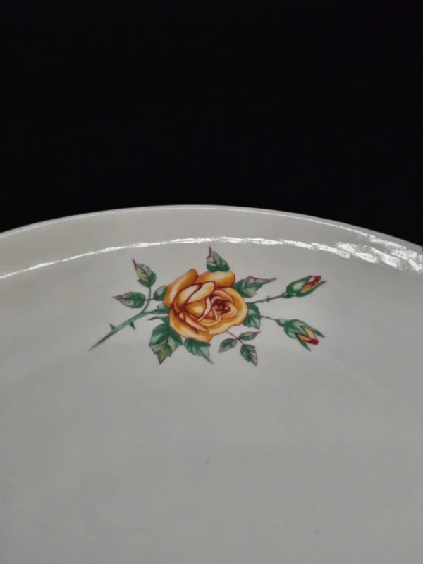 Patera porcelanowa Chodzież made in Poland 29 cm złota linia róże