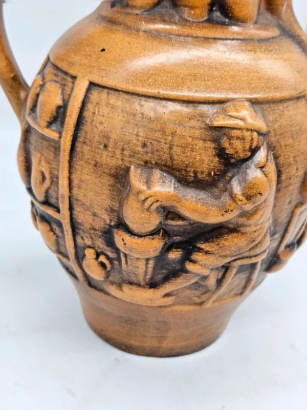 Duży dzban ceramiczny z reliefem Historia garncarstwa 30 cm