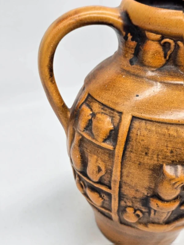 Duży dzban ceramiczny z reliefem Historia garncarstwa 30 cm