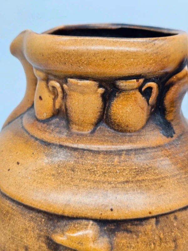Duży dzban ceramiczny z reliefem Historia garncarstwa 30 cm