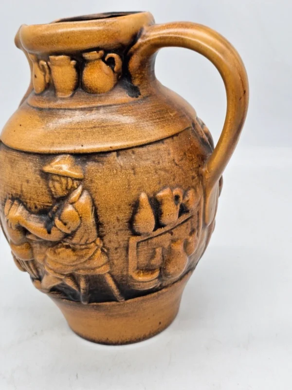 Duży dzban ceramiczny z reliefem Historia garncarstwa 30 cm