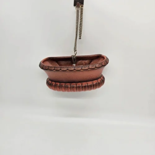 Wisząca doniczka ceramiczna Vetker w. Germany – lata 60–70, 21×11 cm