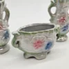Komplet 3 naczyń ceramicznych Iryzujące, lata 60–70.
