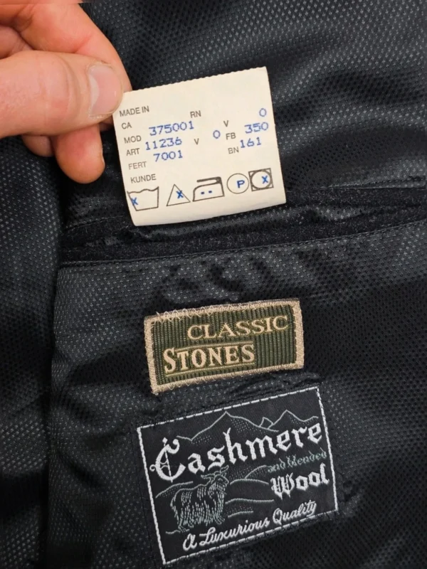 Marynarka męska classic Stones z kaszmirem i wełną – rozmiar 56
