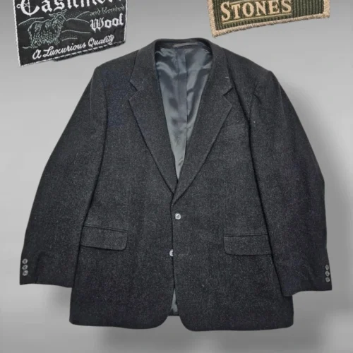 Marynarka męska classic Stones z kaszmirem i wełną – rozmiar 56
