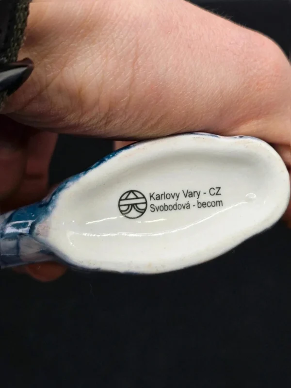 Kubek zdrojowy Karlovy Vary Svobodová becom – ceramika marmurkowa, 300 ml