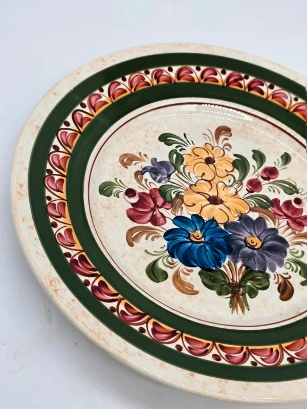 Talerz Dekoracyjny ręcznie malowany Wächsler Tirolerkeramik Austria 28 cm