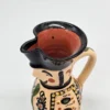 Dzbanek ceramiczny Ludowy „Gospodarz” 18 cm, ręczne zdobienia