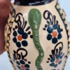 Dzbanek ceramiczny Ludowy „Gospodarz” 18 cm, ręczne zdobienia