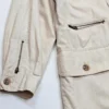 Beżowa kurtka safari z naturalnych tkanin – ramia I bawełna – vintage 90s