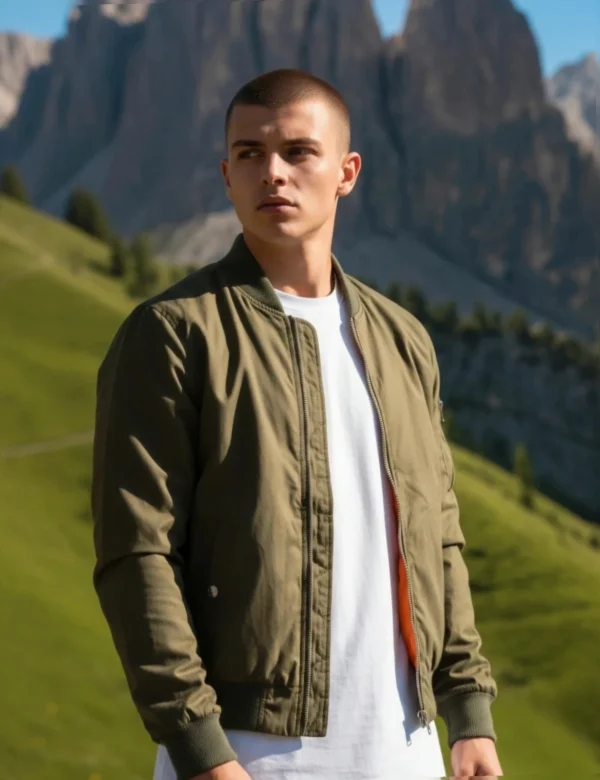 Kurtka bomberka wos not Wos, khaki, windbreaker