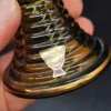 Kieliszek Böckling Neudenau mariënweiher złocony z Kryształkami vintage 10 cm