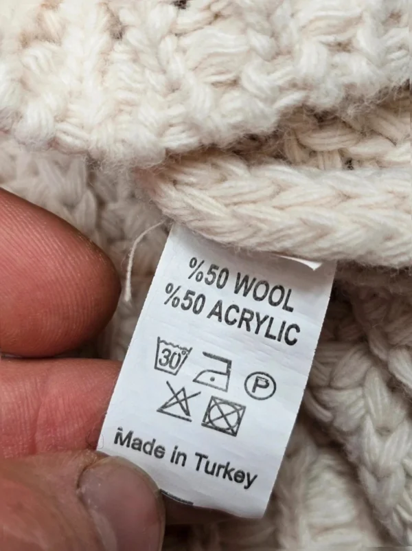 Sweter golf Chiquelle  Wełna z akrylem, oversize