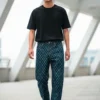 Nowe Spodnie z pięknym paternem y2k streetwear jeans r. m męskie