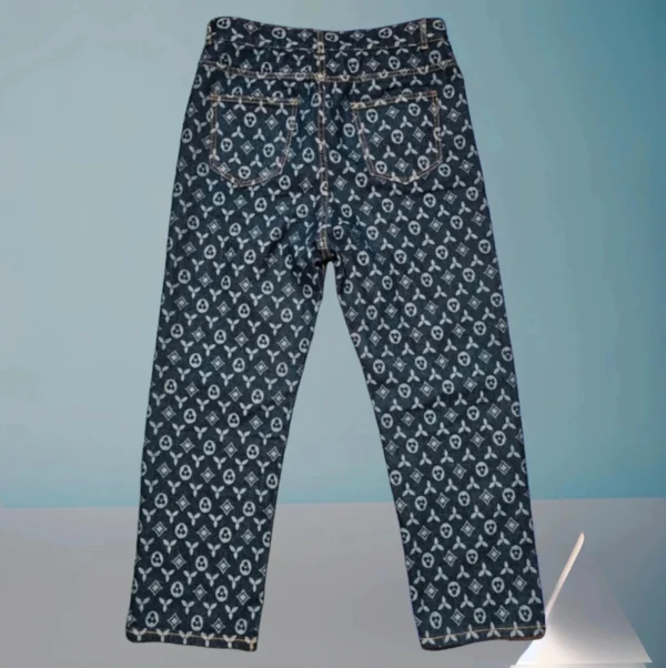 Nowe Spodnie z pięknym paternem y2k streetwear jeans r. m męskie