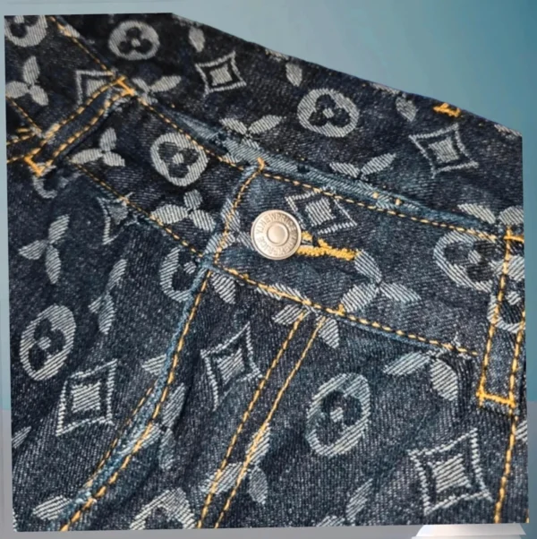 Nowe Spodnie z pięknym paternem y2k streetwear jeans r. m męskie