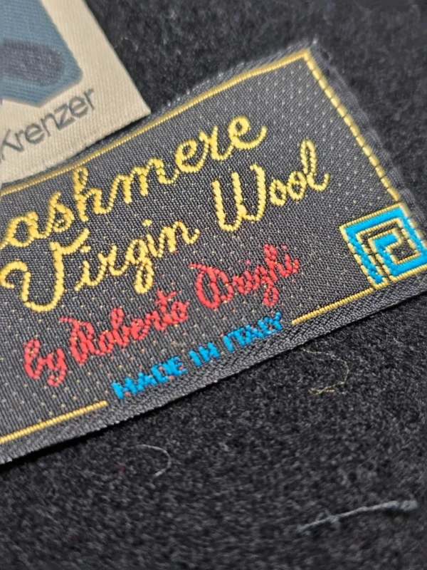 Płaszcz męski wełniano-kaszmirowy Krenzer by Roberto Orselli – Made in italy, rozmiar Ok. XL