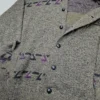 Kurtka bueckle z wełną i alpaką – retro Sweter męski z geometrycznym wzorem