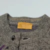 Kurtka bueckle z wełną i alpaką – retro Sweter męski z geometrycznym wzorem