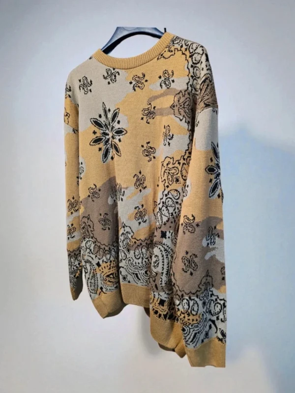 Sweter BoohooMAN paisley desert camo – Męski, Rozmiar S