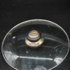 Szklana pokrywka z uchwytem Happy lady 24 karat złota średnica 24,5 cm