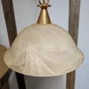 Lampa wisząca Murano Italia szkło alabastrowe mosiądz 52 cm