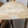 Lampa wisząca Murano Italia szkło alabastrowe mosiądz 52 cm