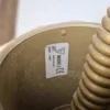 Lampa wisząca Massive vintage dymione szkło kwiat lotosu 59 cm