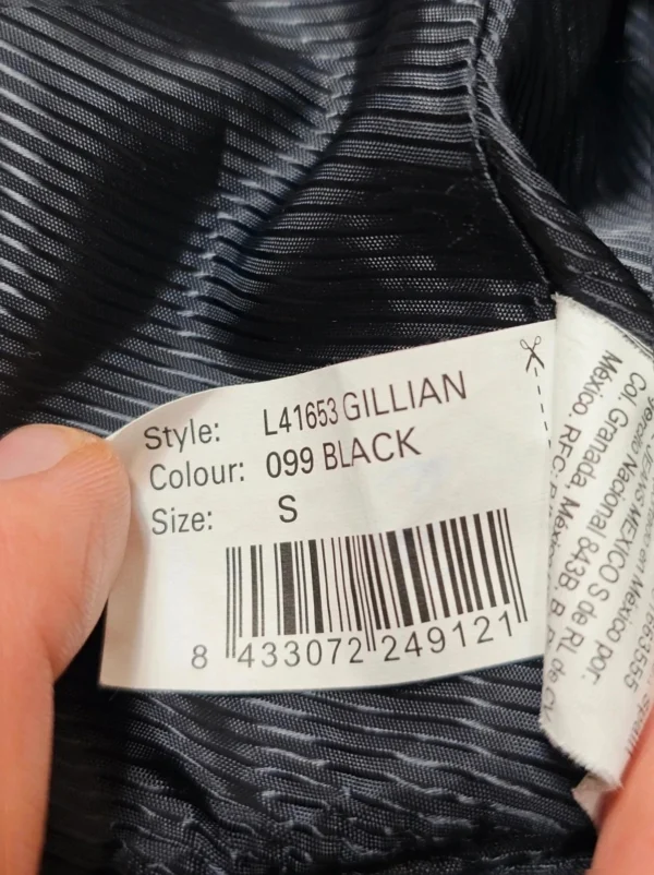 Kurtka Pepe Jeans london „Gillian”  czarna, wełna z wiskozą, rozmiar S