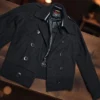 Kurtka Pepe Jeans london „Gillian”  czarna, wełna z wiskozą, rozmiar S