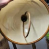 Lampa wisząca vintage z prawdziwymi roślinami regulowana Italy 73 cm