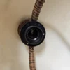 Lampa wisząca vintage z prawdziwymi roślinami regulowana Italy 73 cm