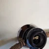 Lampa wisząca vintage z prawdziwymi roślinami regulowana Italy 73 cm