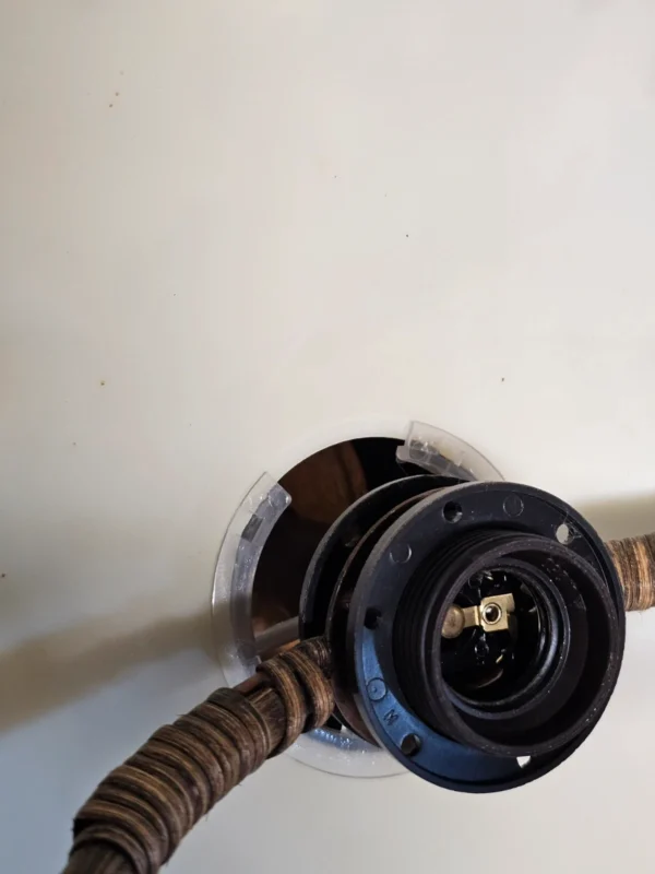 Lampa wisząca vintage z prawdziwymi roślinami regulowana Italy 73 cm