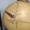 Lampa wisząca vintage z prawdziwymi roślinami regulowana Italy 73 cm