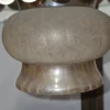 Lampa wisząca vintage Graeve biała z dymionym kloszem 27 cm