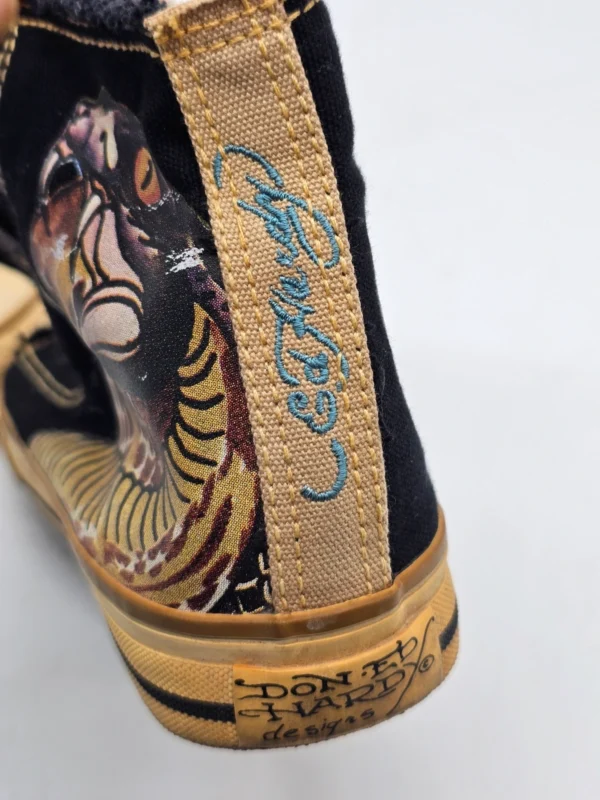 Trampki Ed Hardy Designs z motywem kobry unikatowe wysokie sneakersy