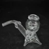 Szklany element dekoracyjny forma artystyczna ręczne szkło 14 cm