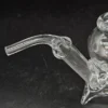 Szklany element dekoracyjny forma artystyczna ręczne szkło 14 cm