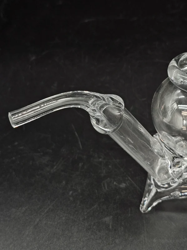 Szklany element dekoracyjny forma artystyczna ręczne szkło 14 cm