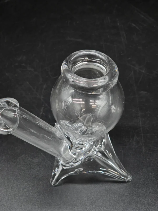 Szklany element dekoracyjny forma artystyczna ręczne szkło 14 cm