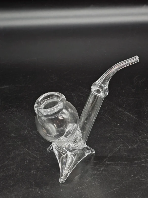 Szklany element dekoracyjny forma artystyczna ręczne szkło 14 cm