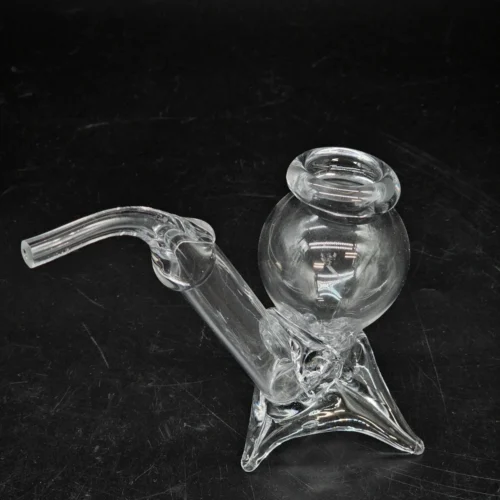 Szklany element dekoracyjny forma artystyczna ręczne szkło 14 cm