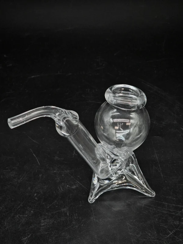 Szklany element dekoracyjny forma artystyczna ręczne szkło 14 cm