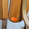 Lampa wisząca vintage 5 kloszy drewno szkło 85 cm
