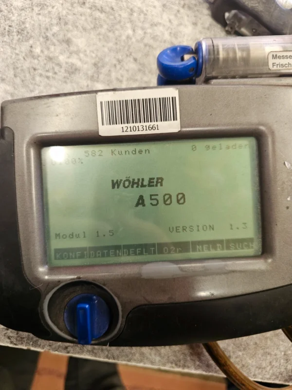 Wöhler A500 analizator spalin miernik z sondą