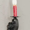 Kinkiet ścienny świecznikowy metalowy vintage 30 cm