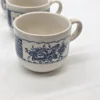 Zestaw Johnson Bros England niebieski – 6 filiżanek + talerze vintage