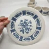 Zestaw Johnson Bros England niebieski – 6 filiżanek + talerze vintage
