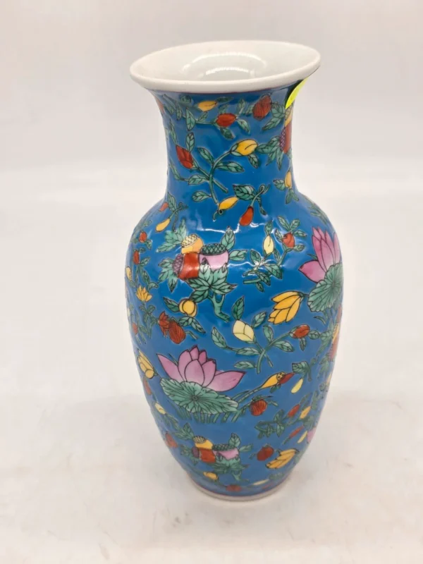 Wazon porcelanowy orientalny – ręcznie zdobiony, wys. 25 cm